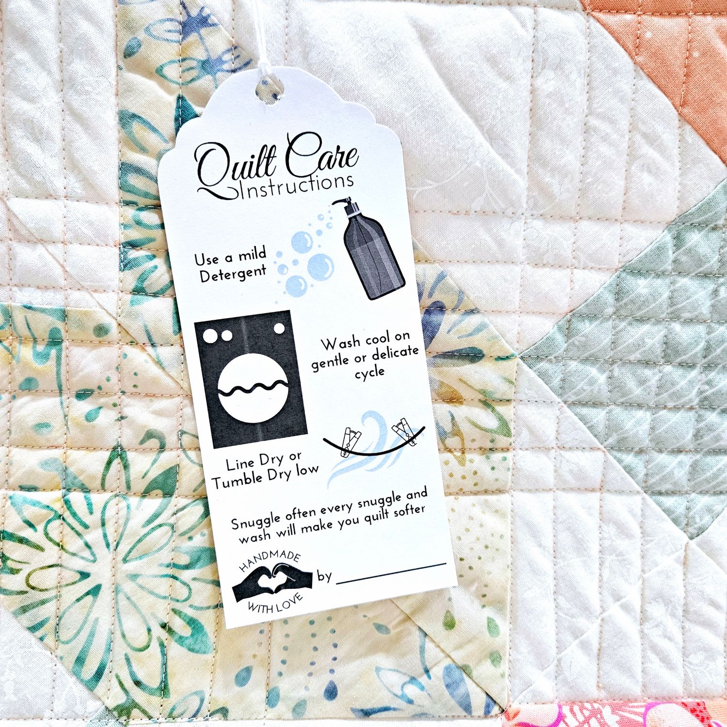 Quilt Wash Tags