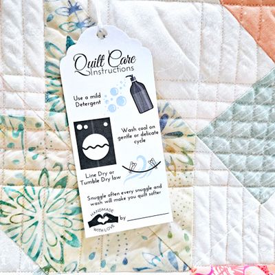 Quilt Wash Tags
