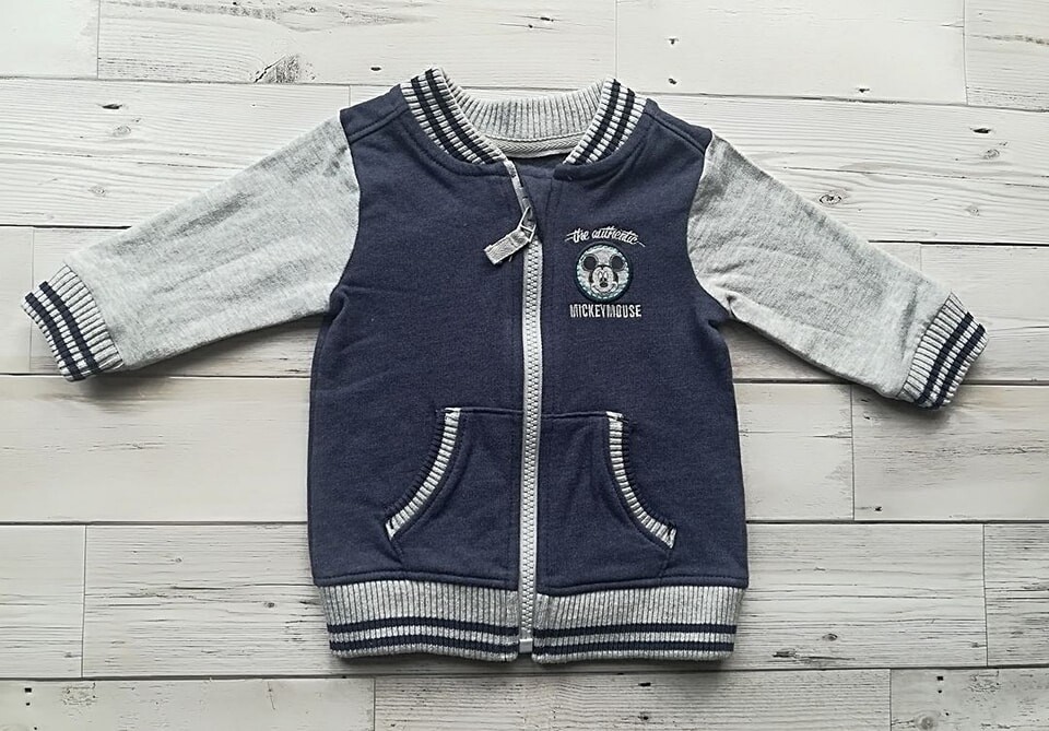 Boys zip up material jacket