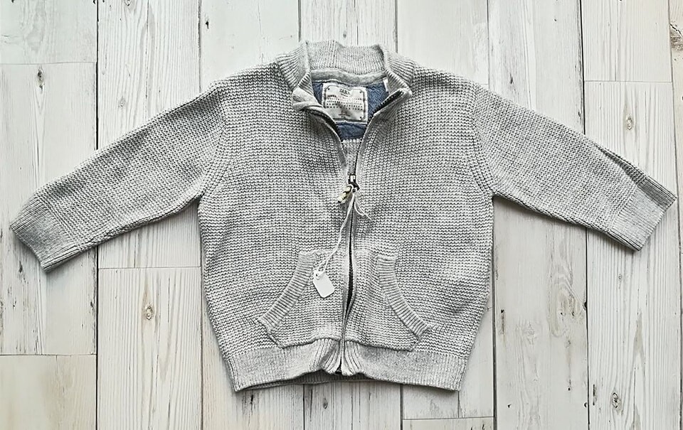 Boys zip up sweater from Zara