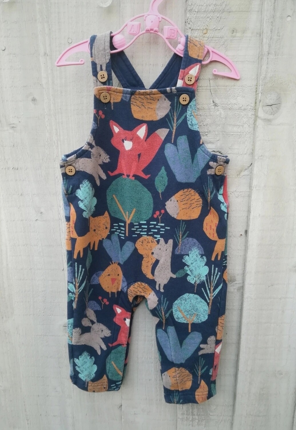 Girls material dungerees from M&amp;S