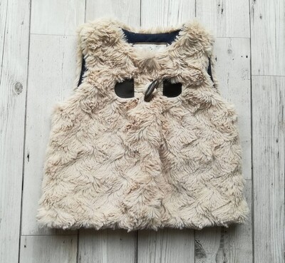 Girls faux fur gilet