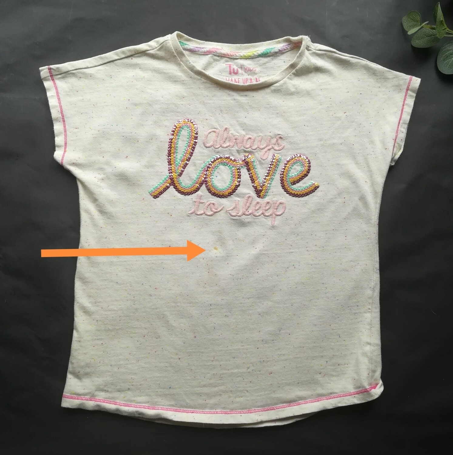 Girls PJ top