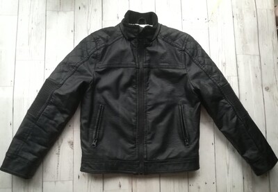 Boys leather look jacket from bluezoo