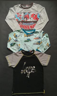 Boys 3x PJ tops