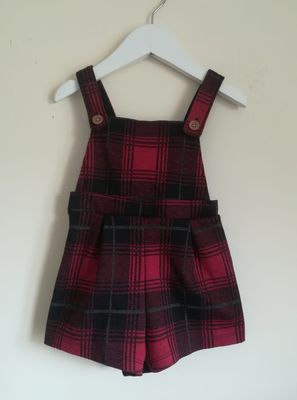 Girls shorts pinafore