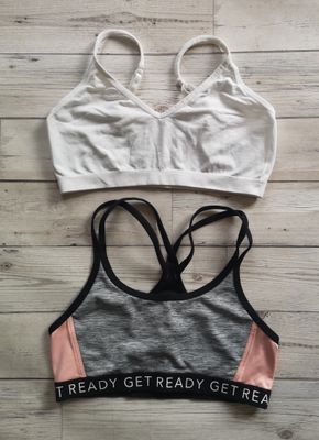 Girls cropped tops/bras (M&amp;S &amp; H&amp;M) 