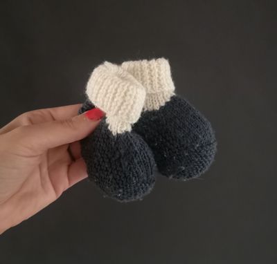 Knitted booties