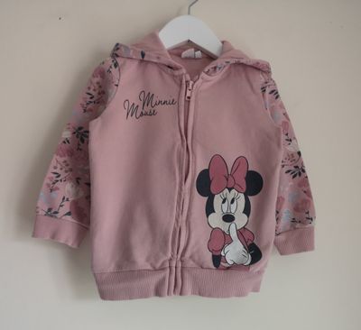 Girls zip up hoodie (Minnie Mouse)