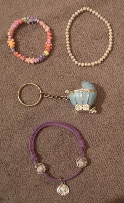Bracelets and keyring bundle 