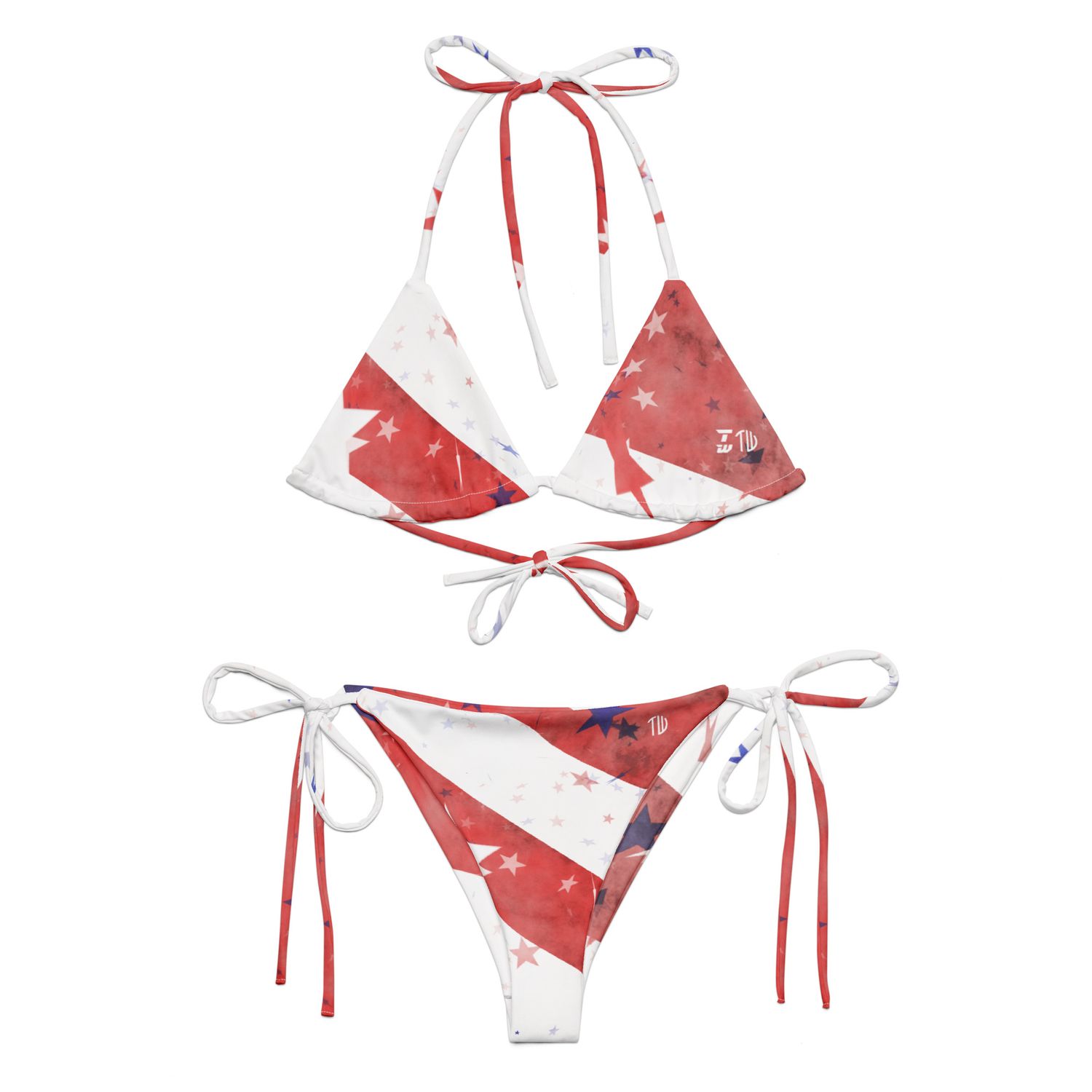Recycelter Schnürbikini