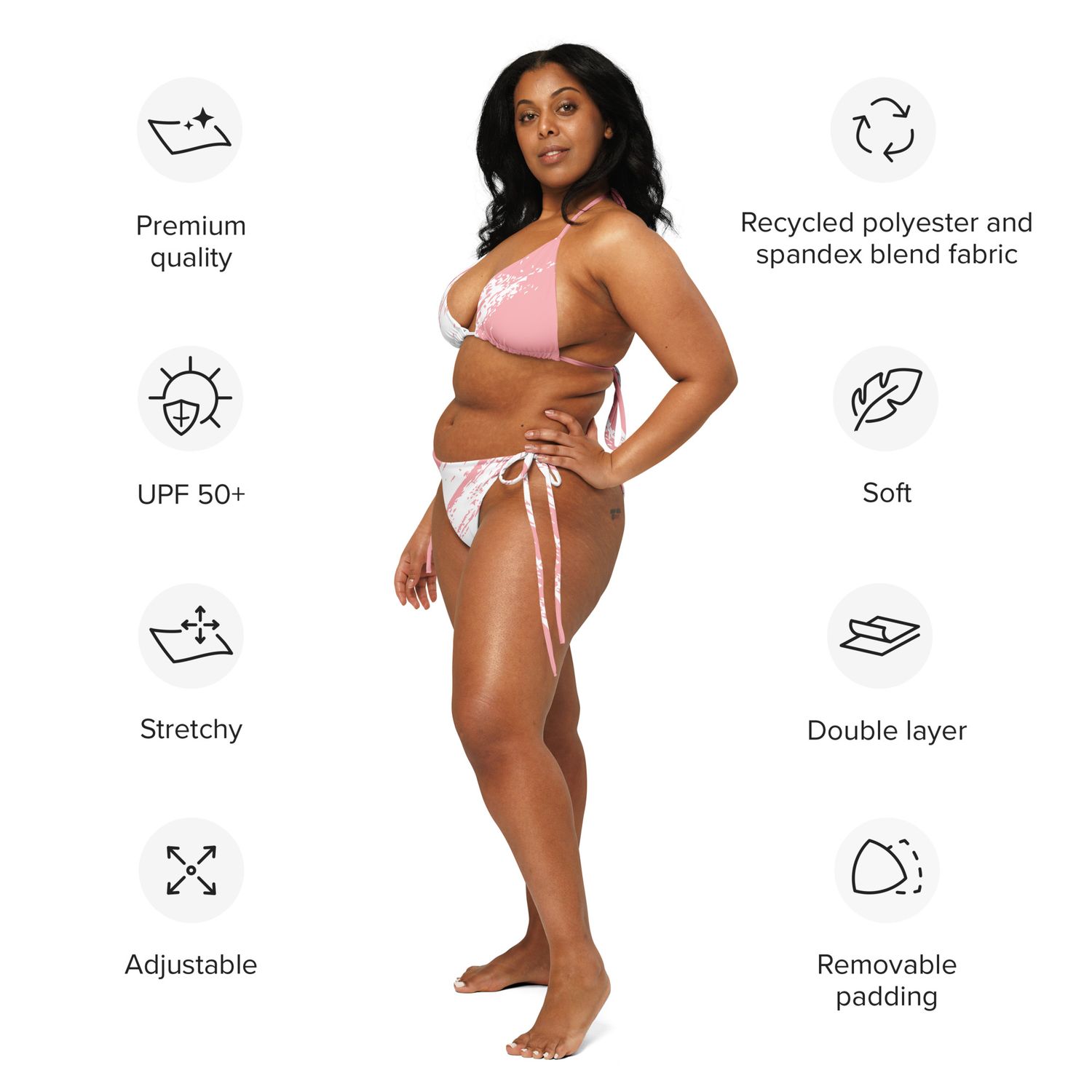 Recycelter Schnürbikini