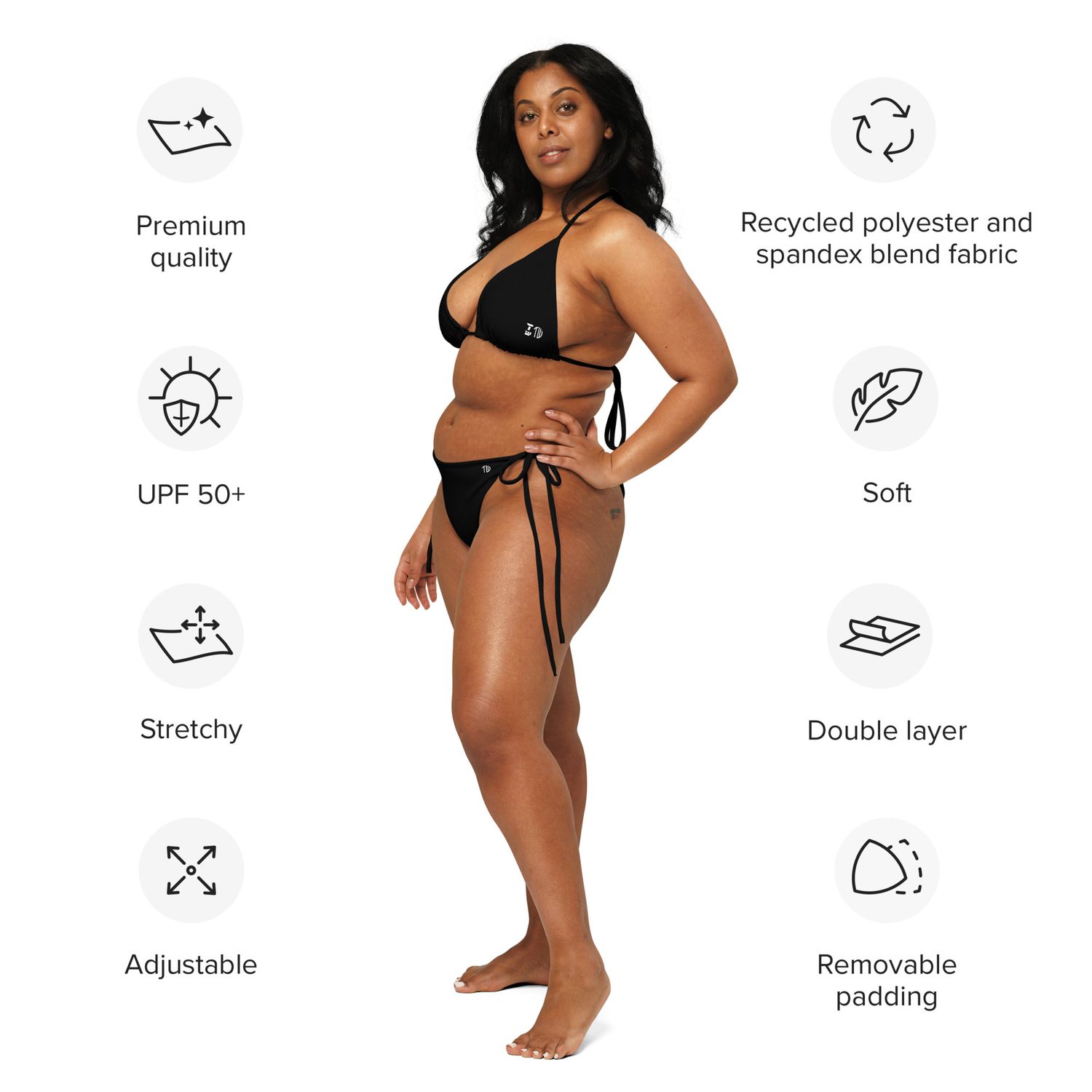 Recycelter Schnürbikini