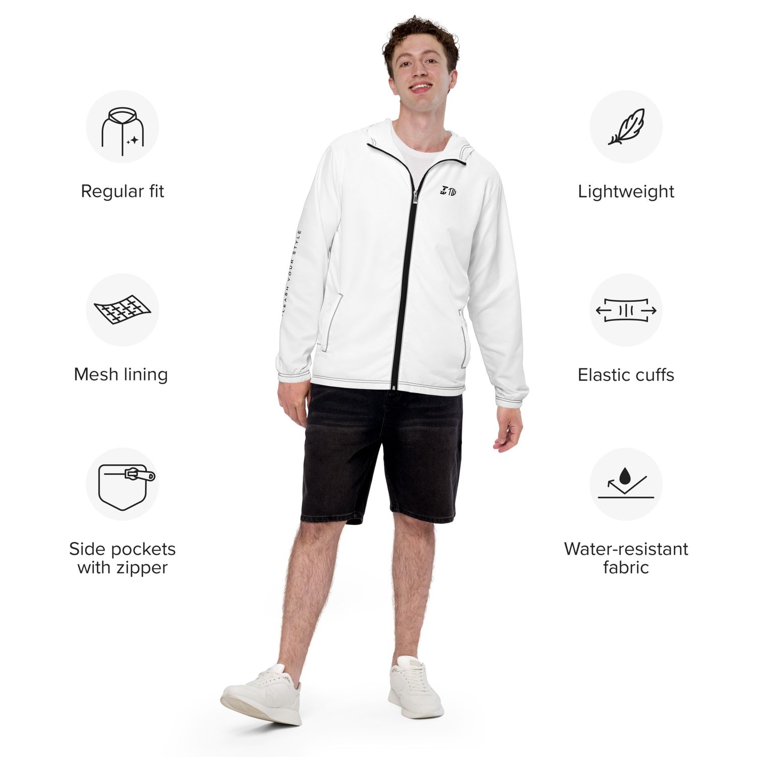 Hochwertige Unisex-Windbreaker