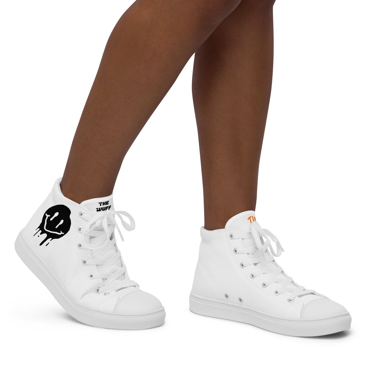 High-Top Leinenschuhe für Damen