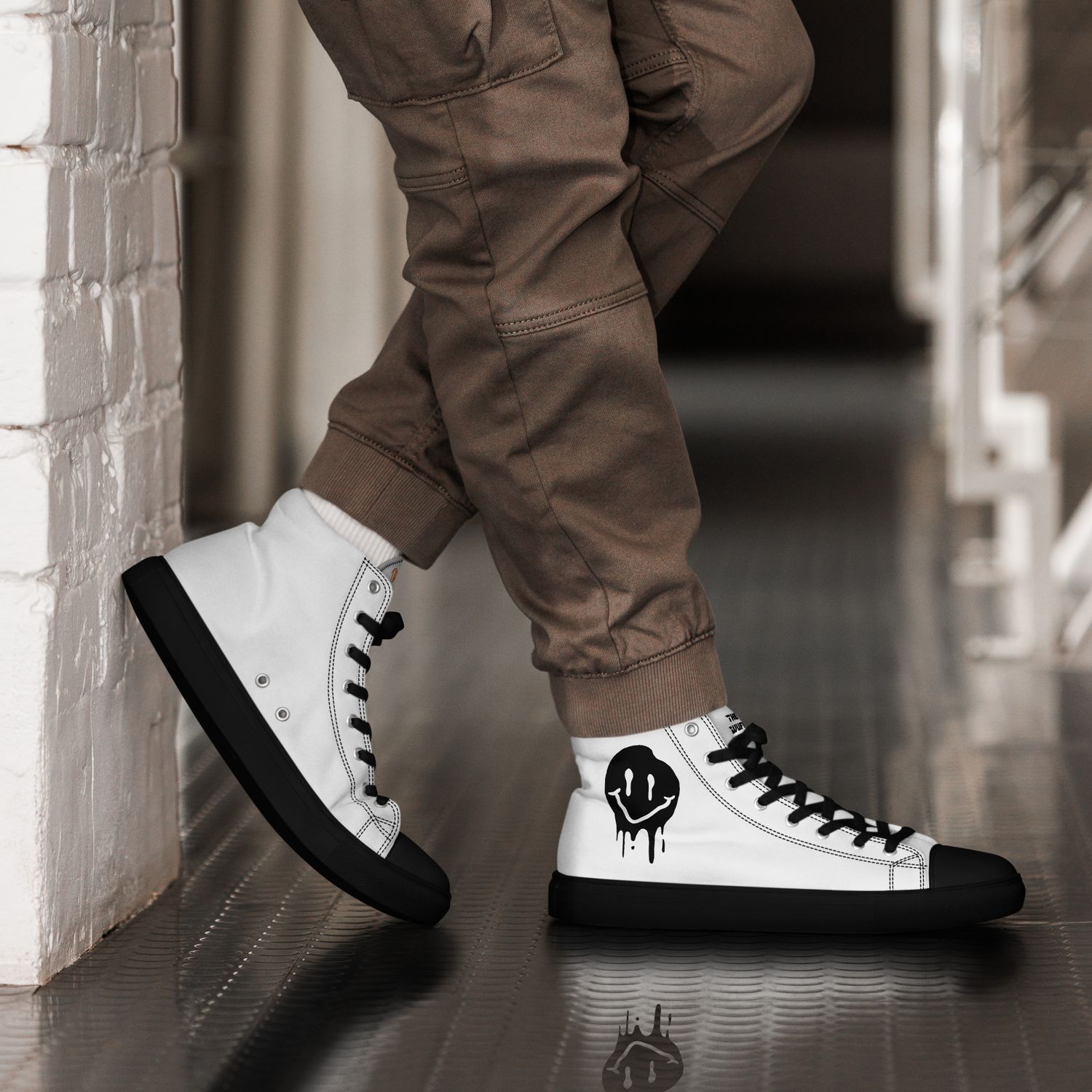High-Top Leinenschuhe für Herren