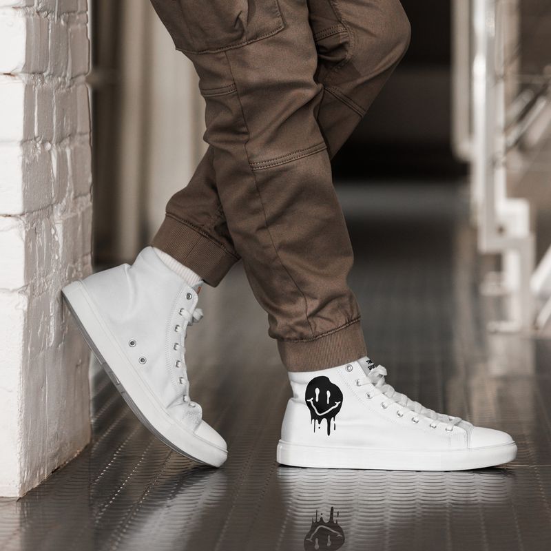 High-Top Leinenschuhe für Herren