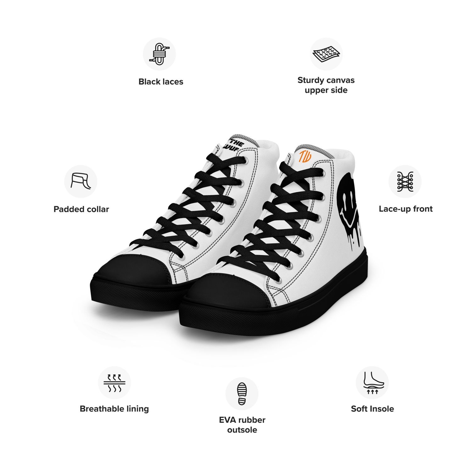 High-Top Leinenschuhe für Herren