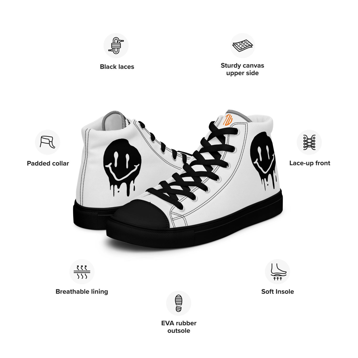 High-Top Leinenschuhe für Herren