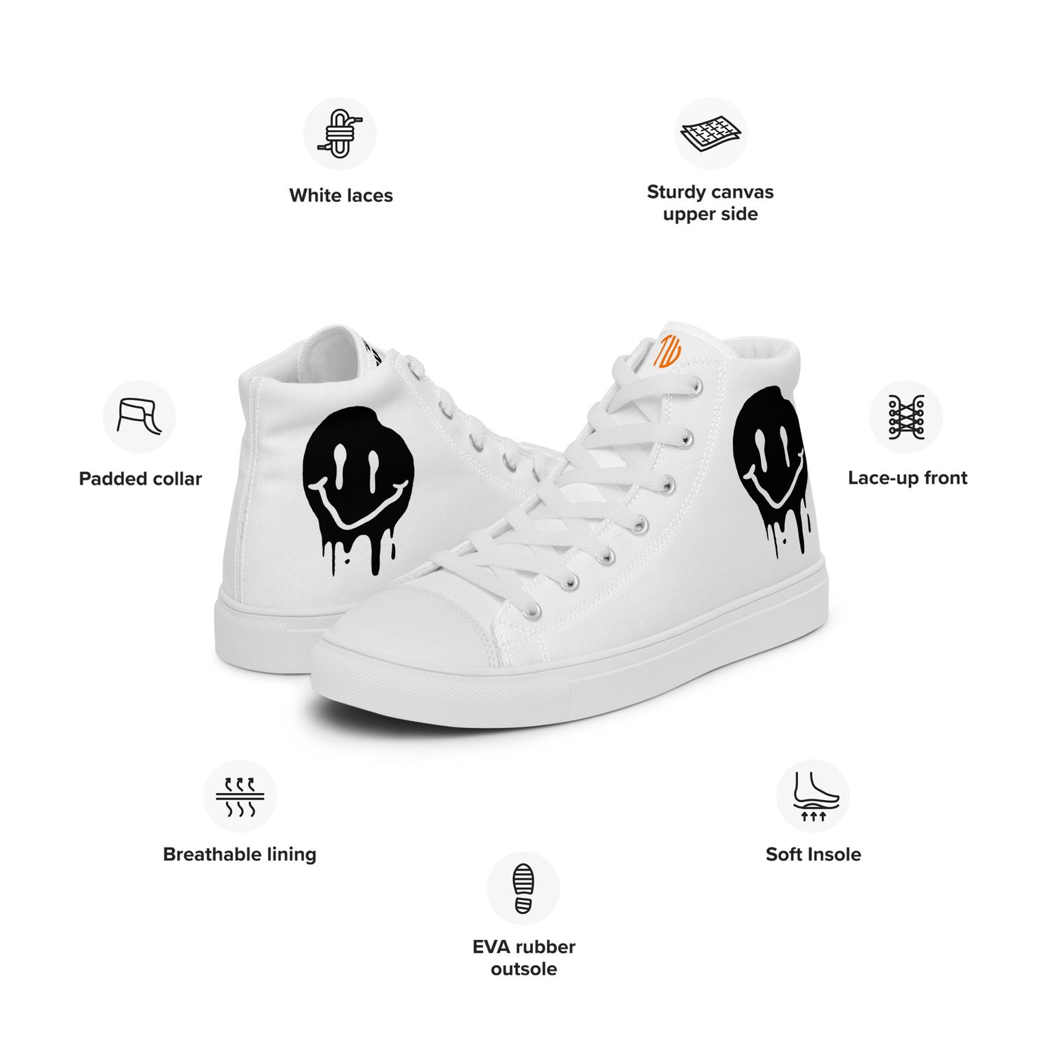 High-Top Leinenschuhe für Herren