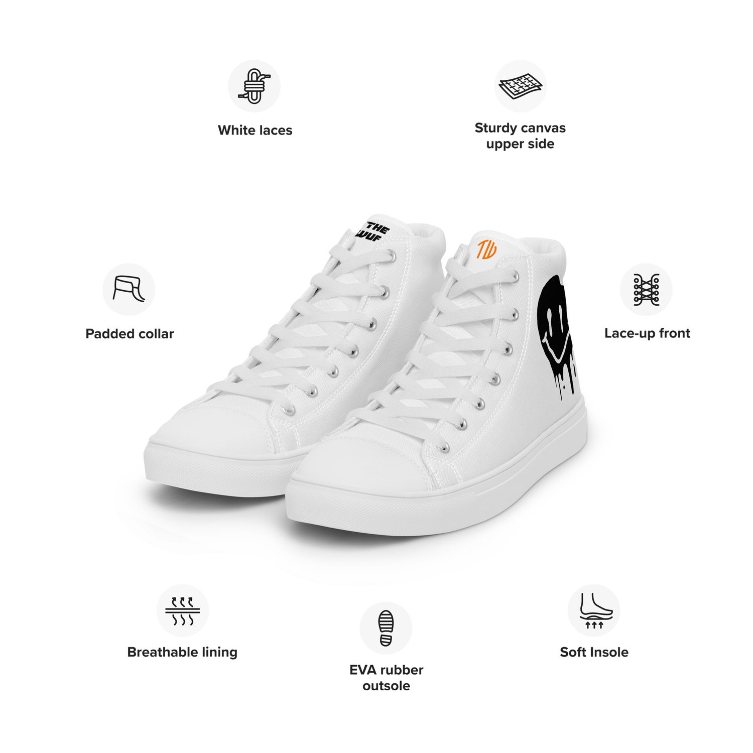 High-Top Leinenschuhe für Herren