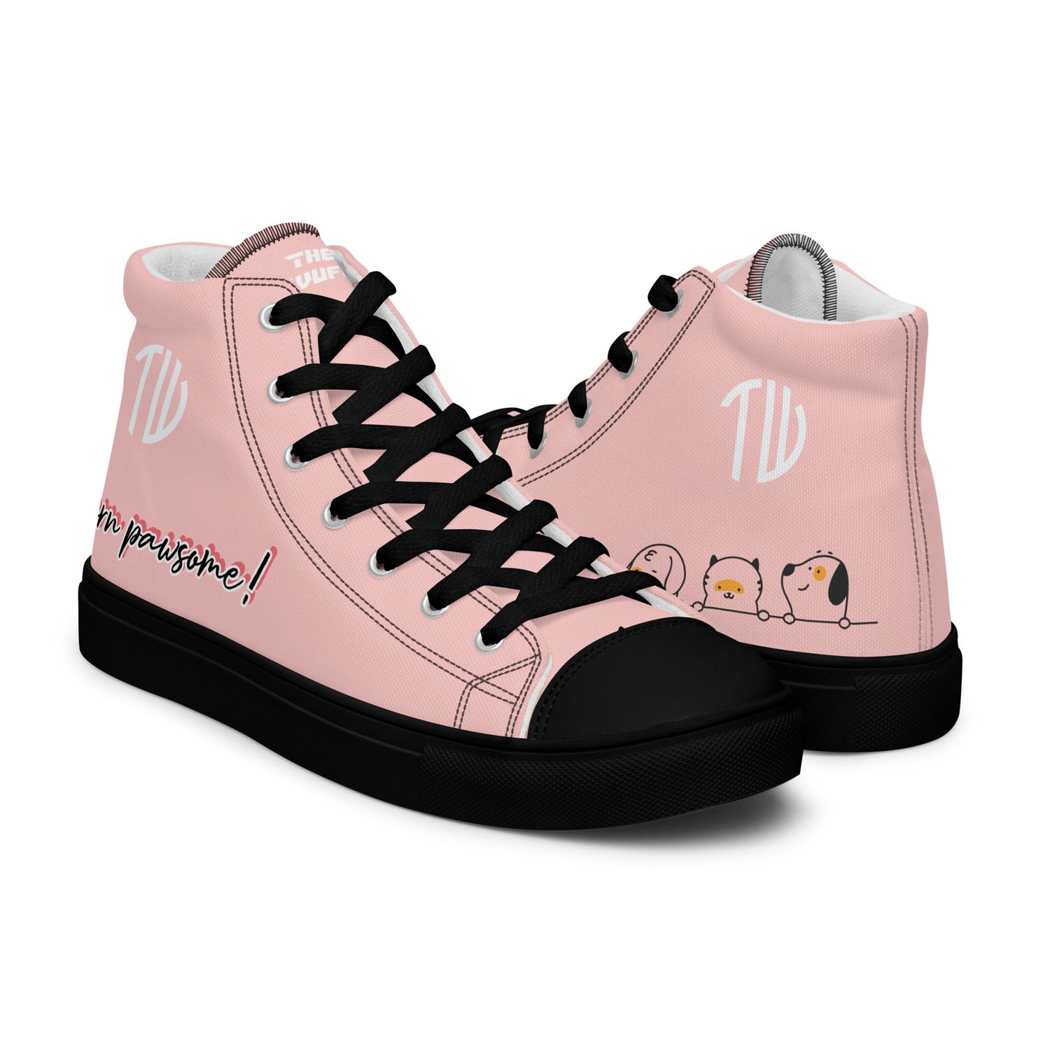 High-Top Leinenschuhe für Damen