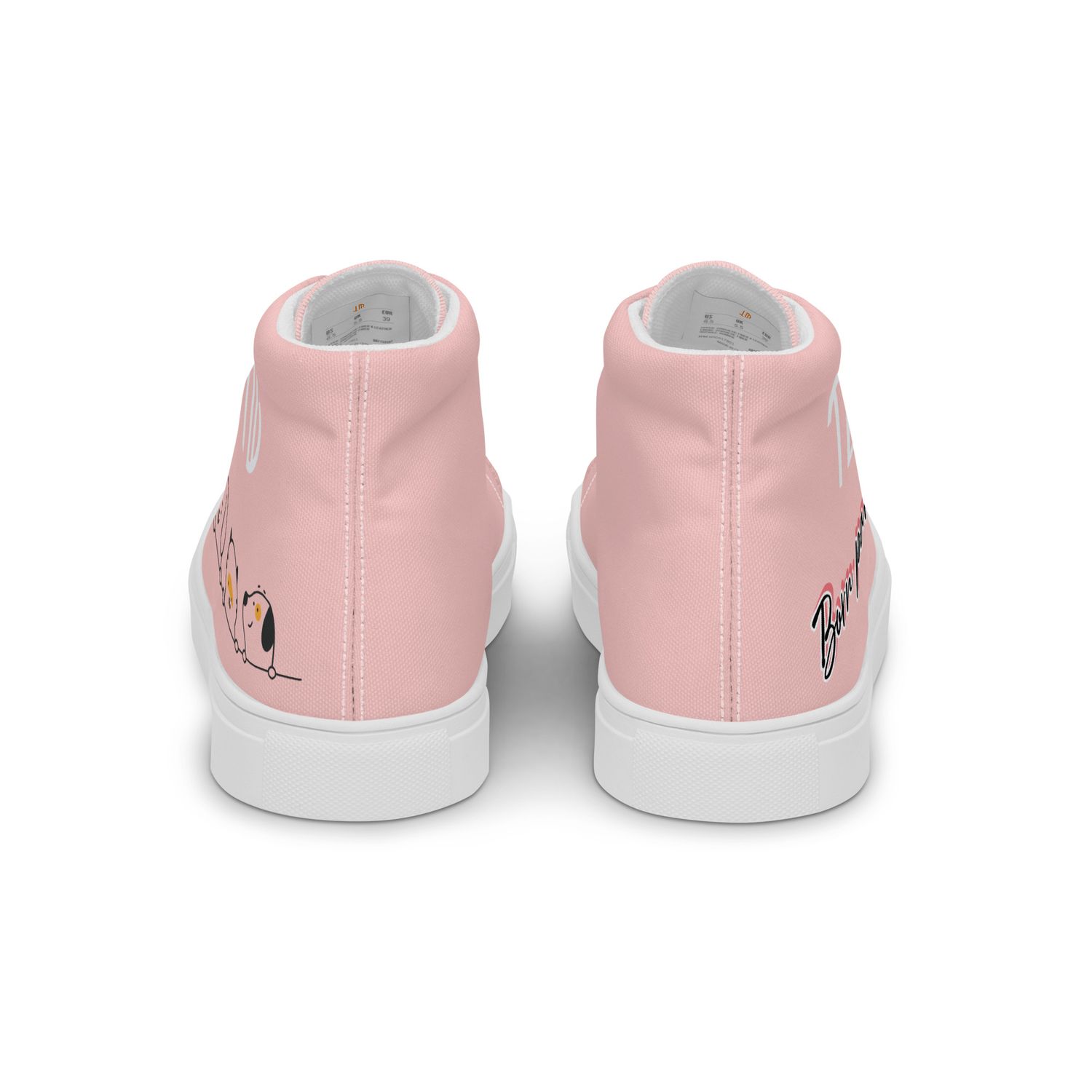 High-Top Leinenschuhe für Damen