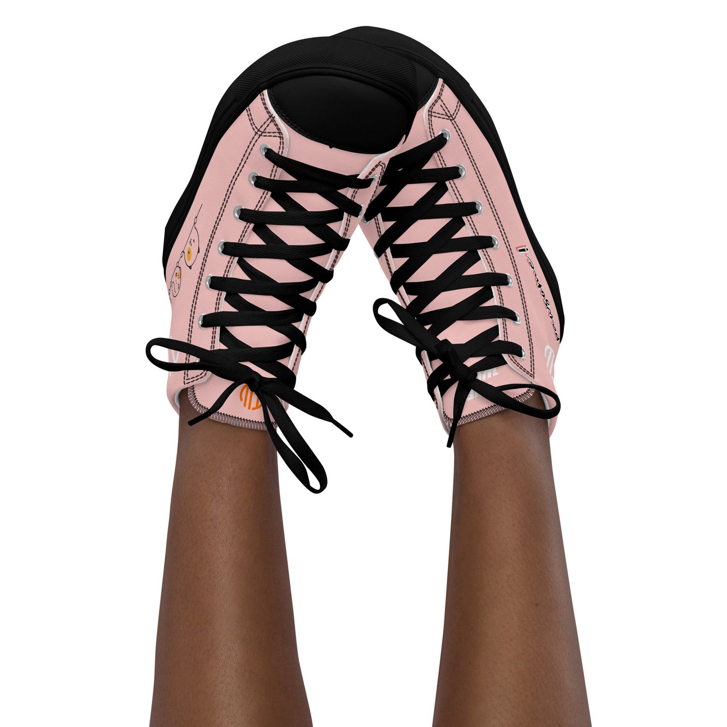 High-Top Leinenschuhe für Damen