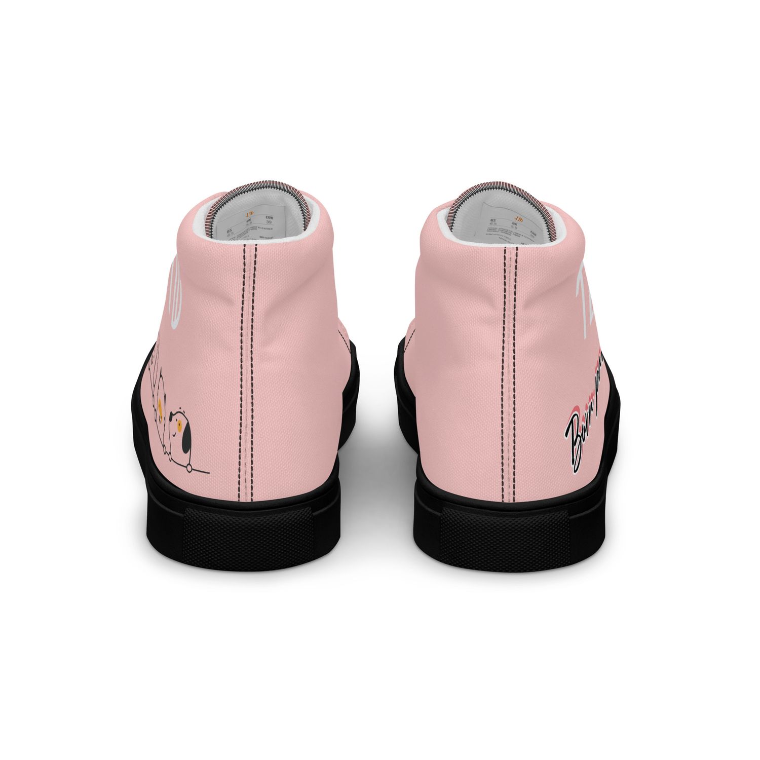 High-Top Leinenschuhe für Damen