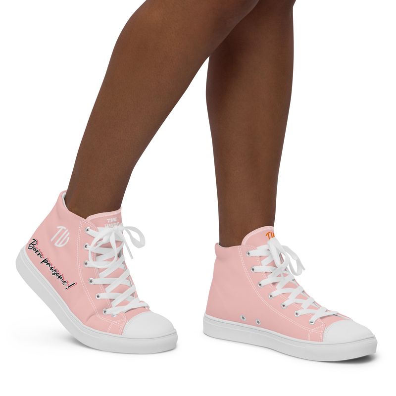 High-Top Leinenschuhe für Damen