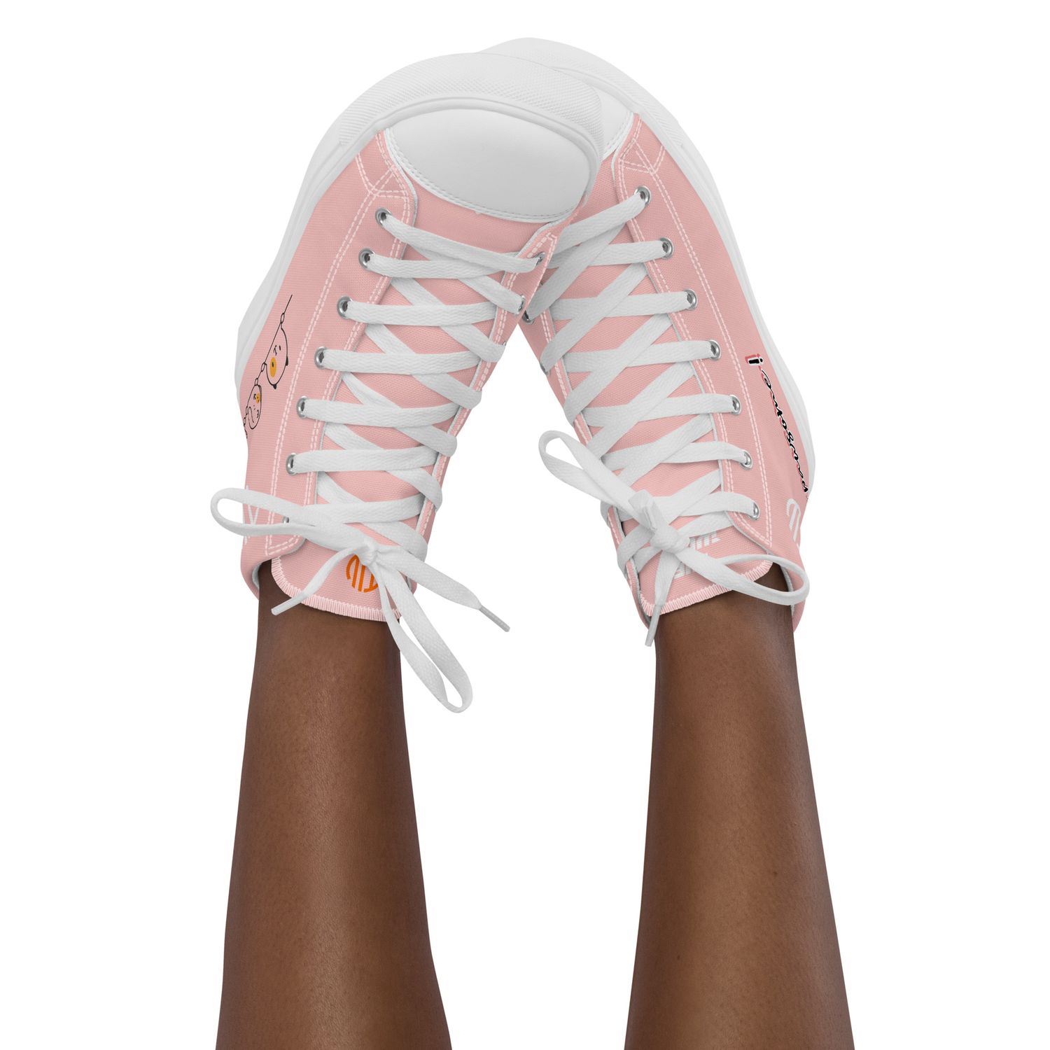High-Top Leinenschuhe für Damen