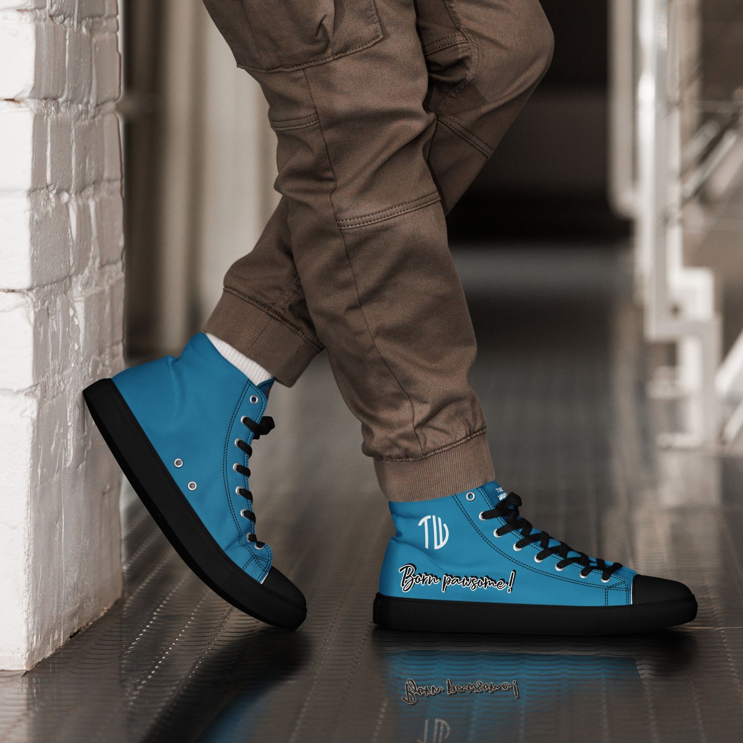 High-Top Leinenschuhe für Herren