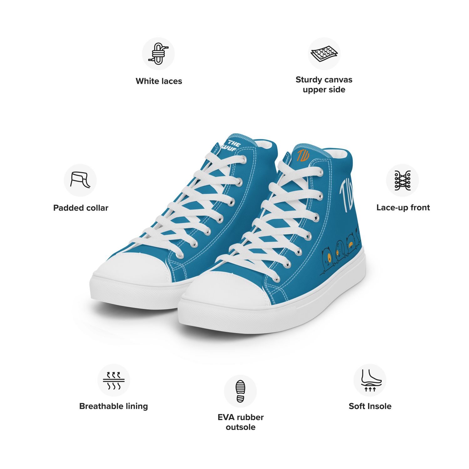 High-Top Leinenschuhe für Herren