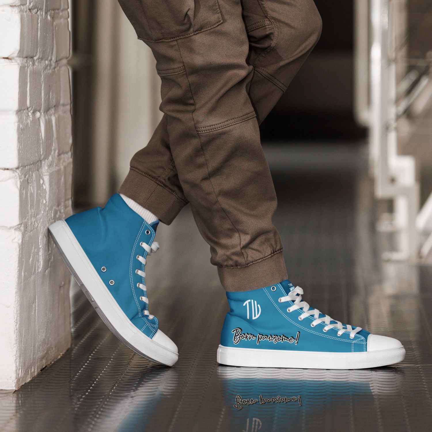 High-Top Leinenschuhe für Herren