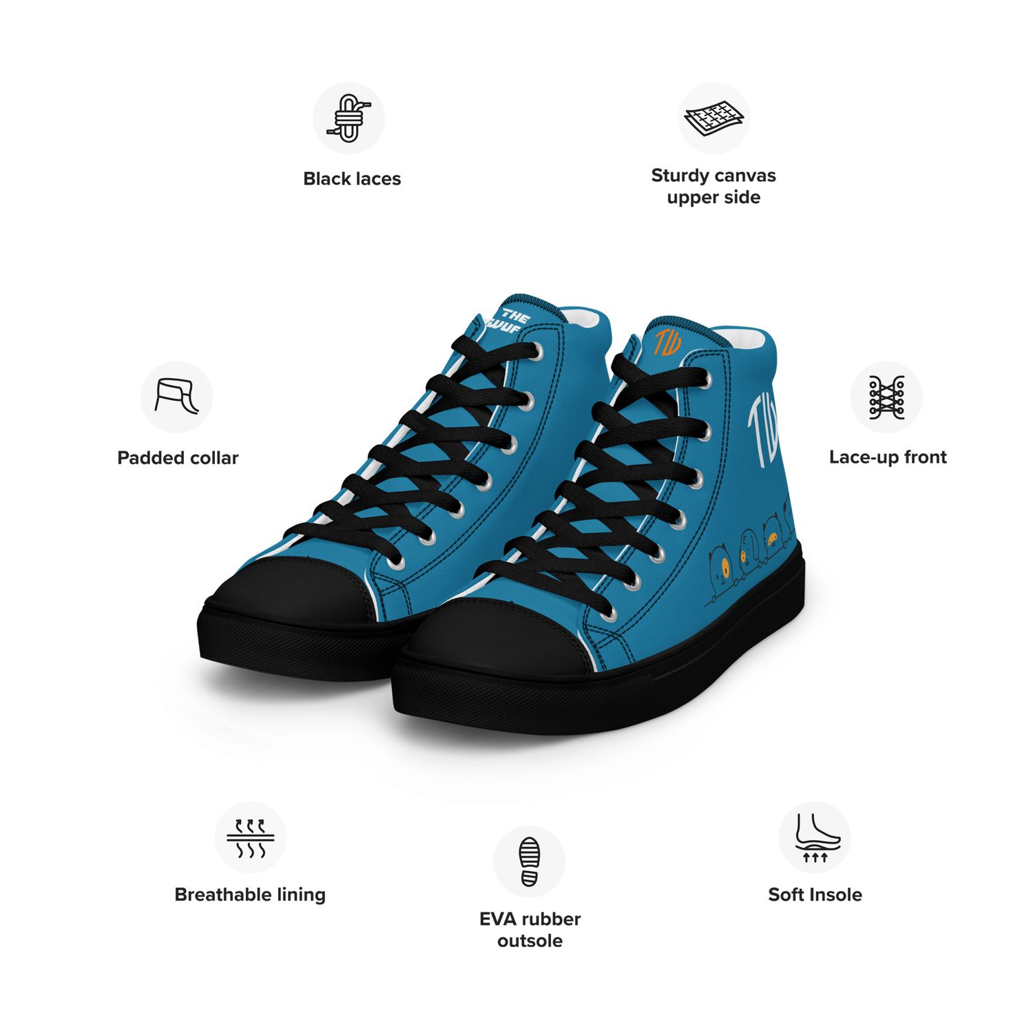 High-Top Leinenschuhe für Herren