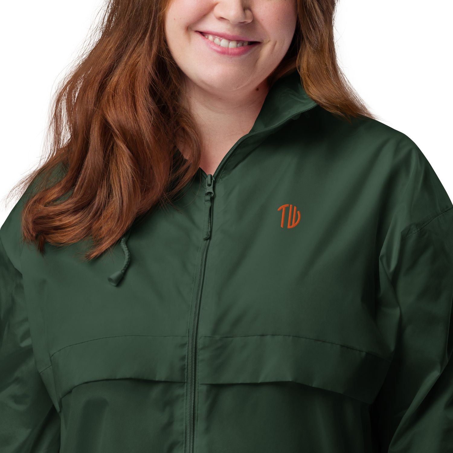 Basic-Unisex-Regenjacke/Windbreaker Orange Label