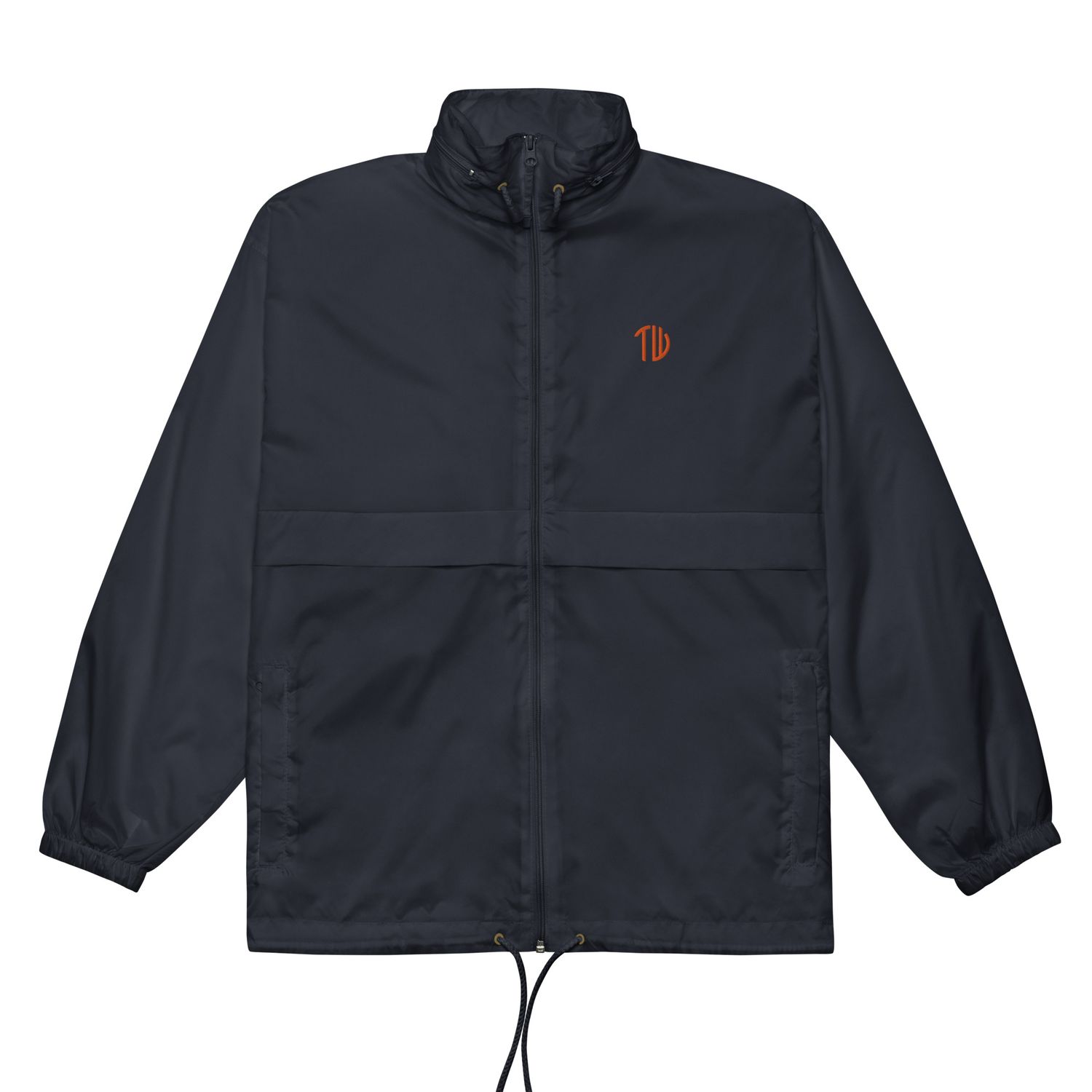 Basic-Unisex-Regenjacke/Windbreaker Orange Label