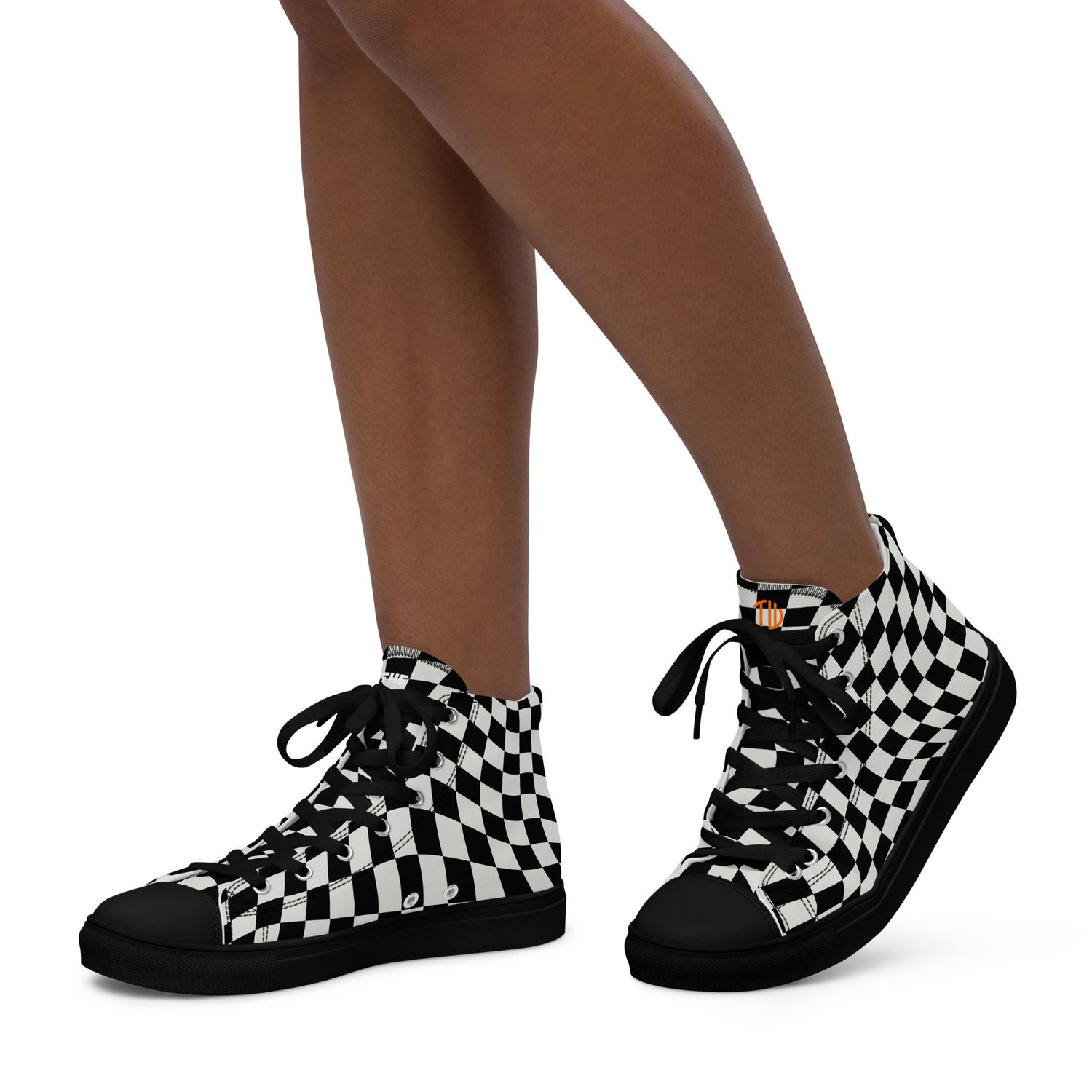 High-Top Leinenschuhe für Damen