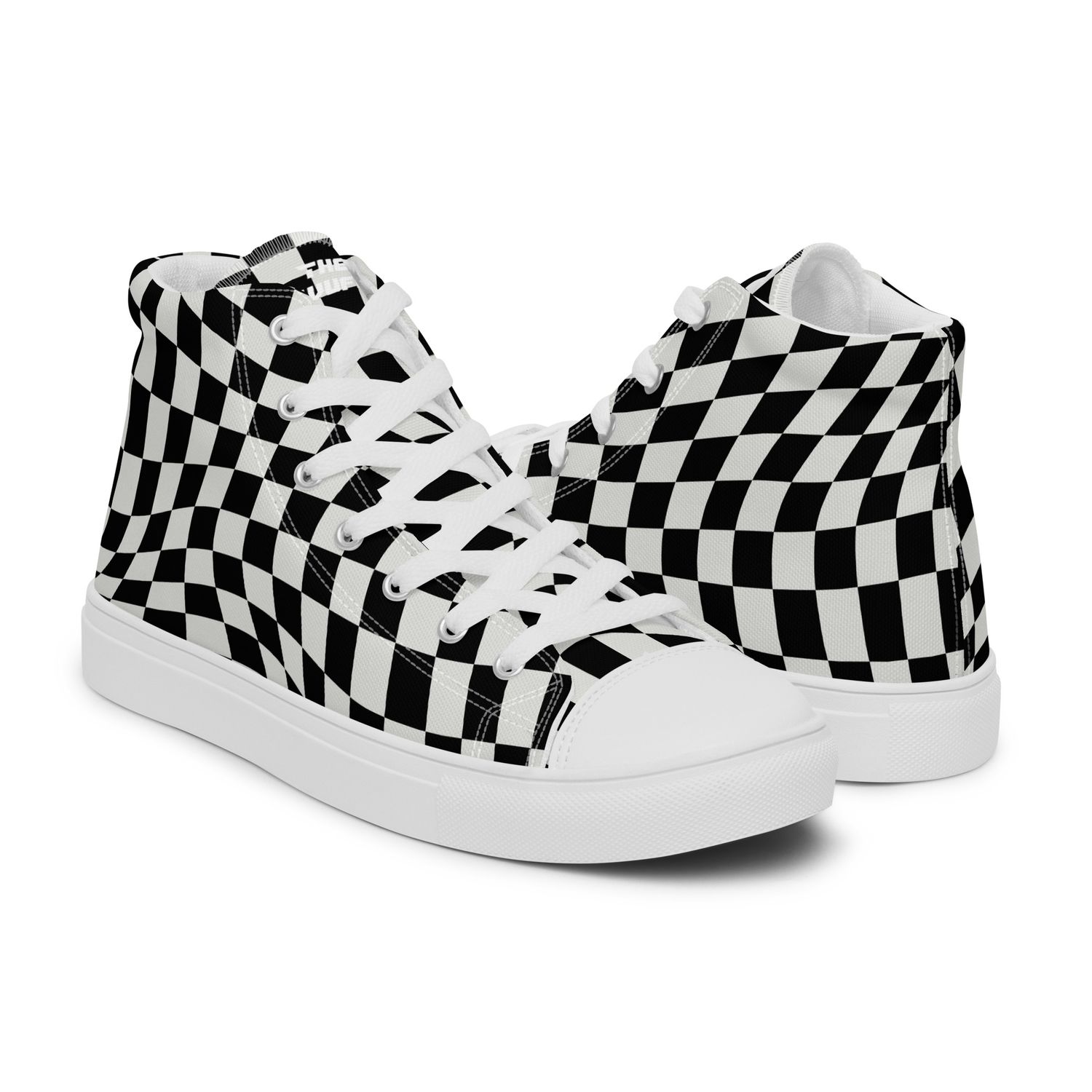 High-Top Leinenschuhe für Damen