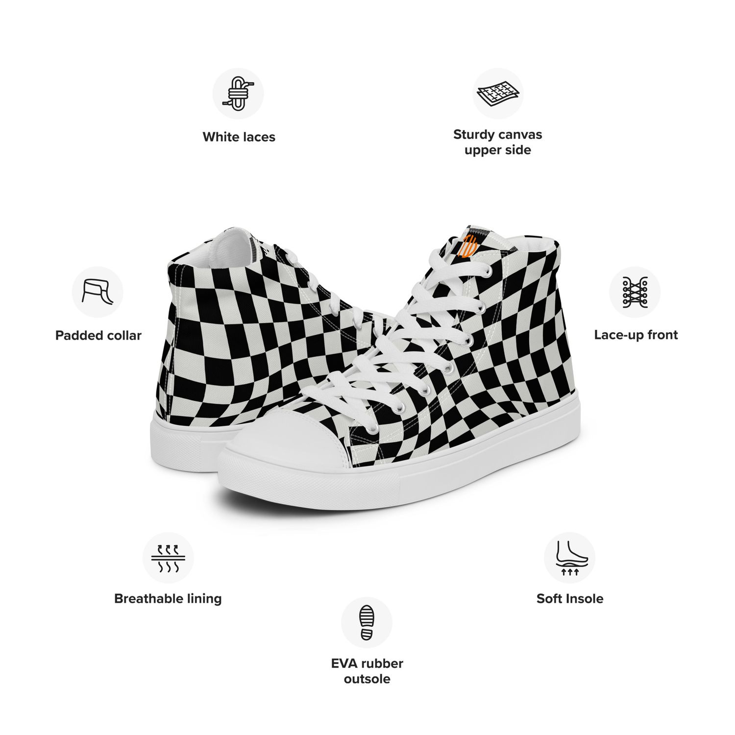 High-Top Leinenschuhe für Herren