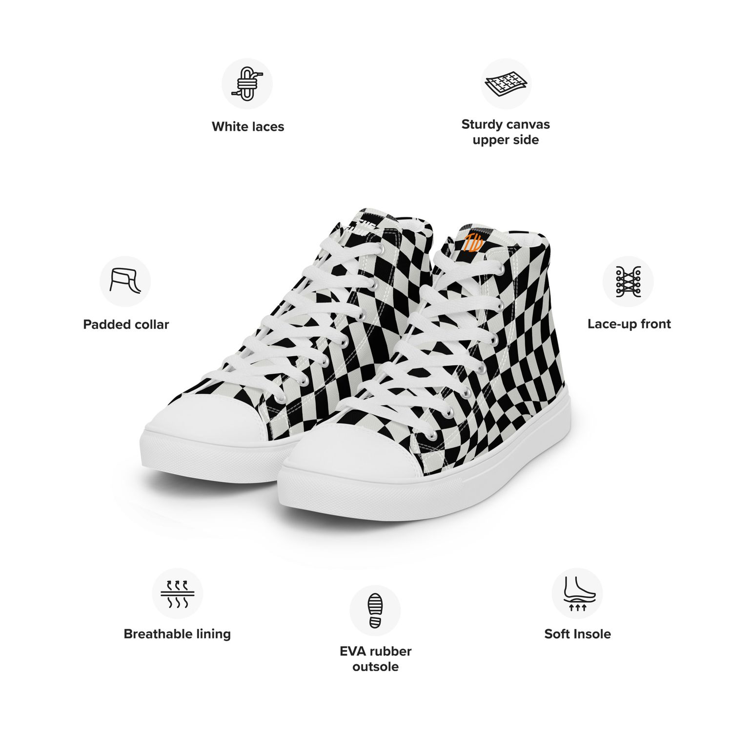 High-Top Leinenschuhe für Herren