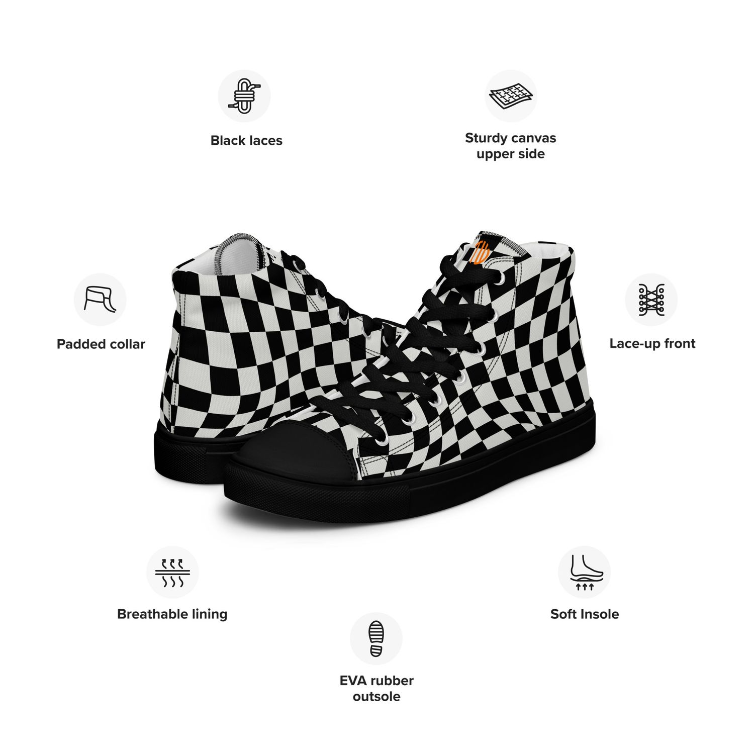High-Top Leinenschuhe für Herren