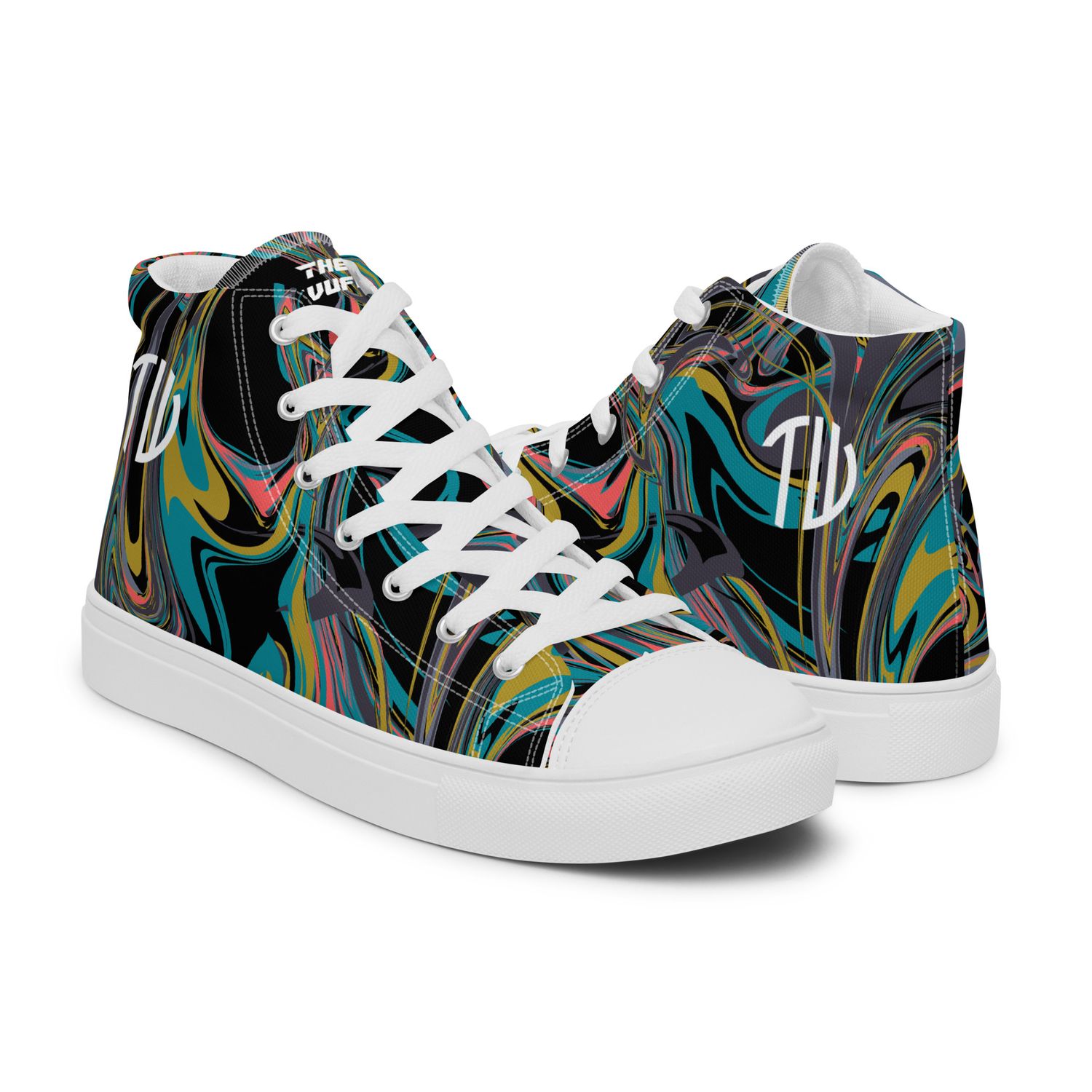 High-Top Leinenschuhe für Damen