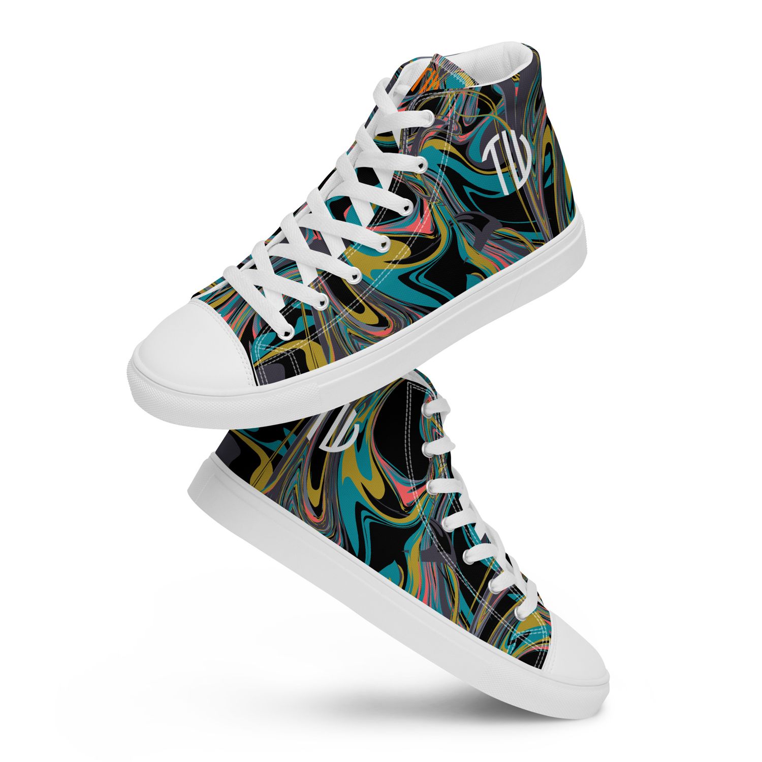 High-Top Leinenschuhe für Damen