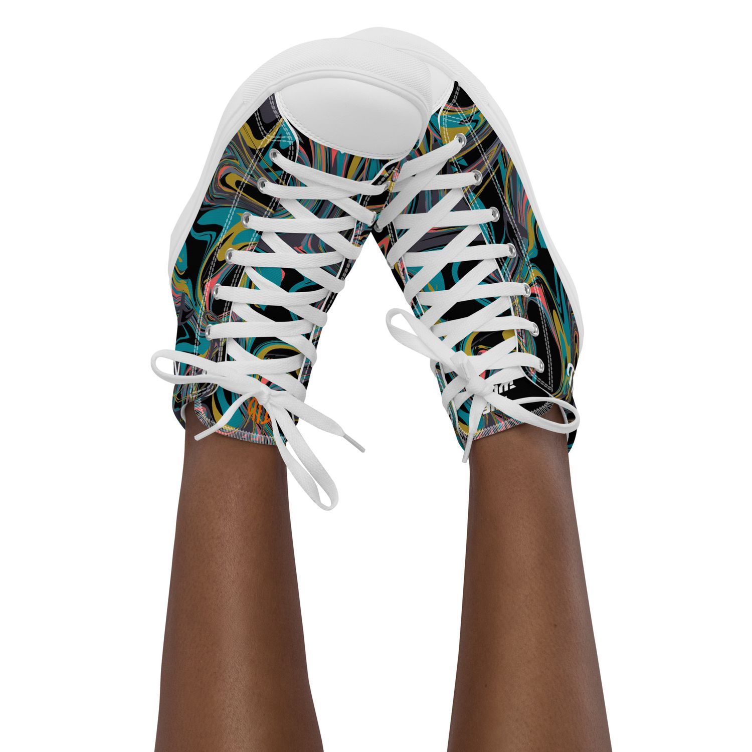 High-Top Leinenschuhe für Damen