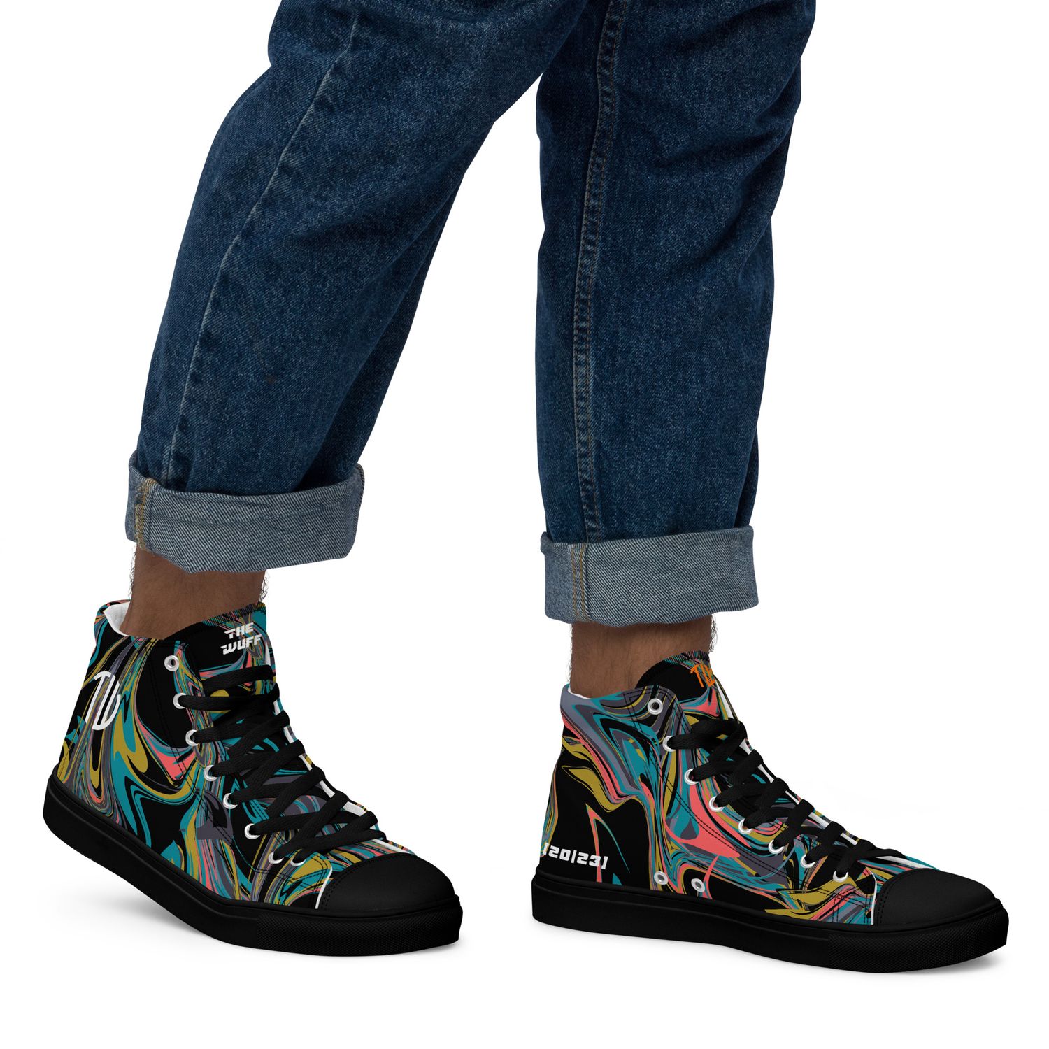 High-Top Leinenschuhe für Herren