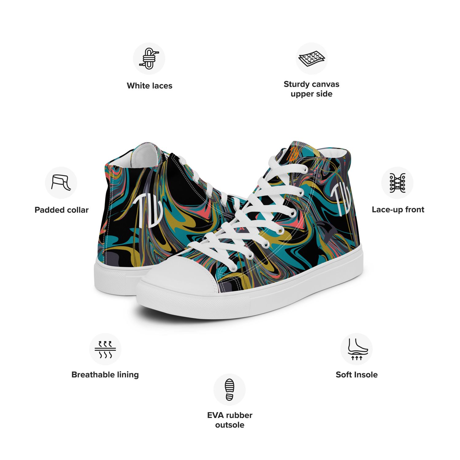 High-Top Leinenschuhe für Herren