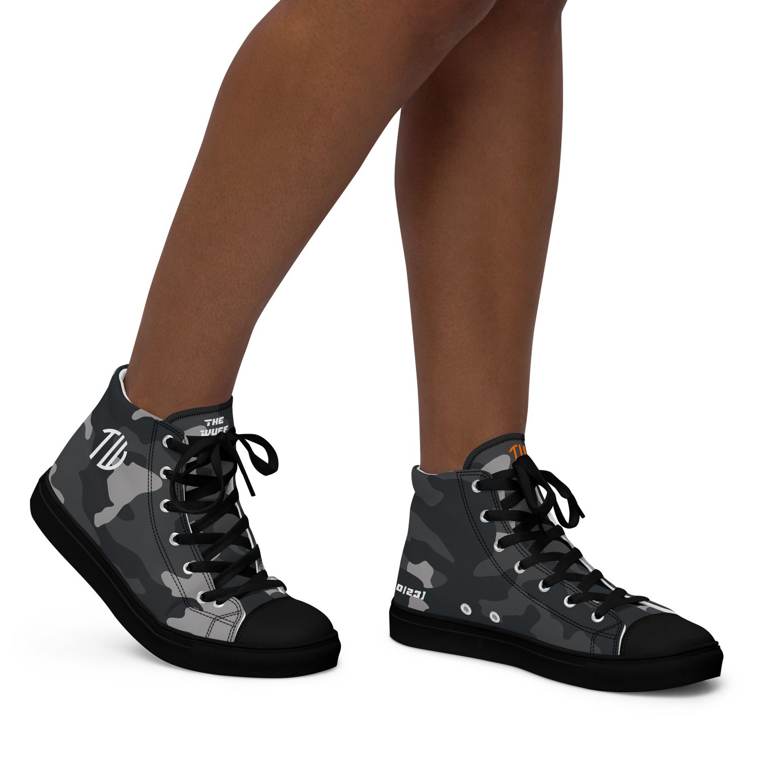 High-Top Leinenschuhe für Damen