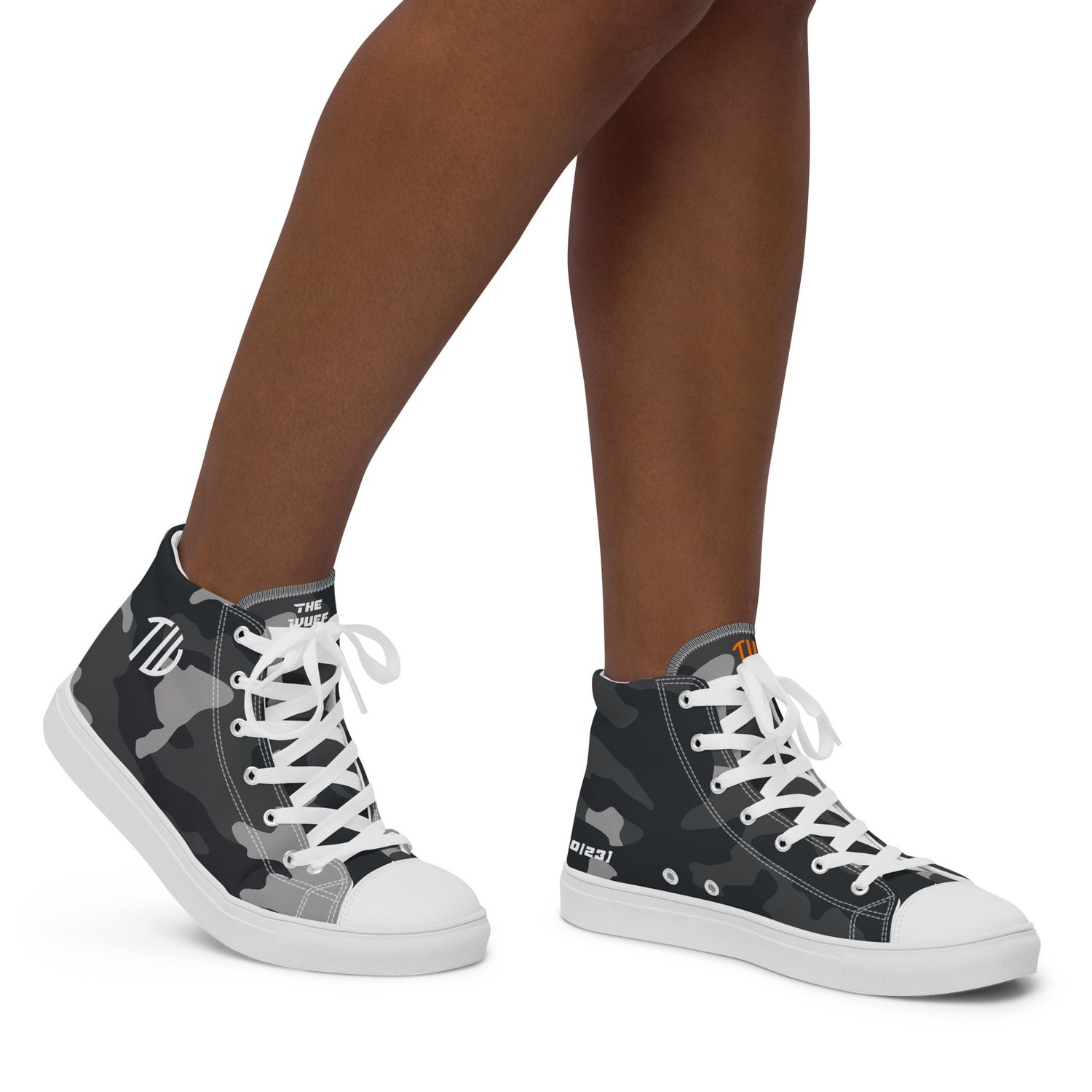 High-Top Leinenschuhe für Damen