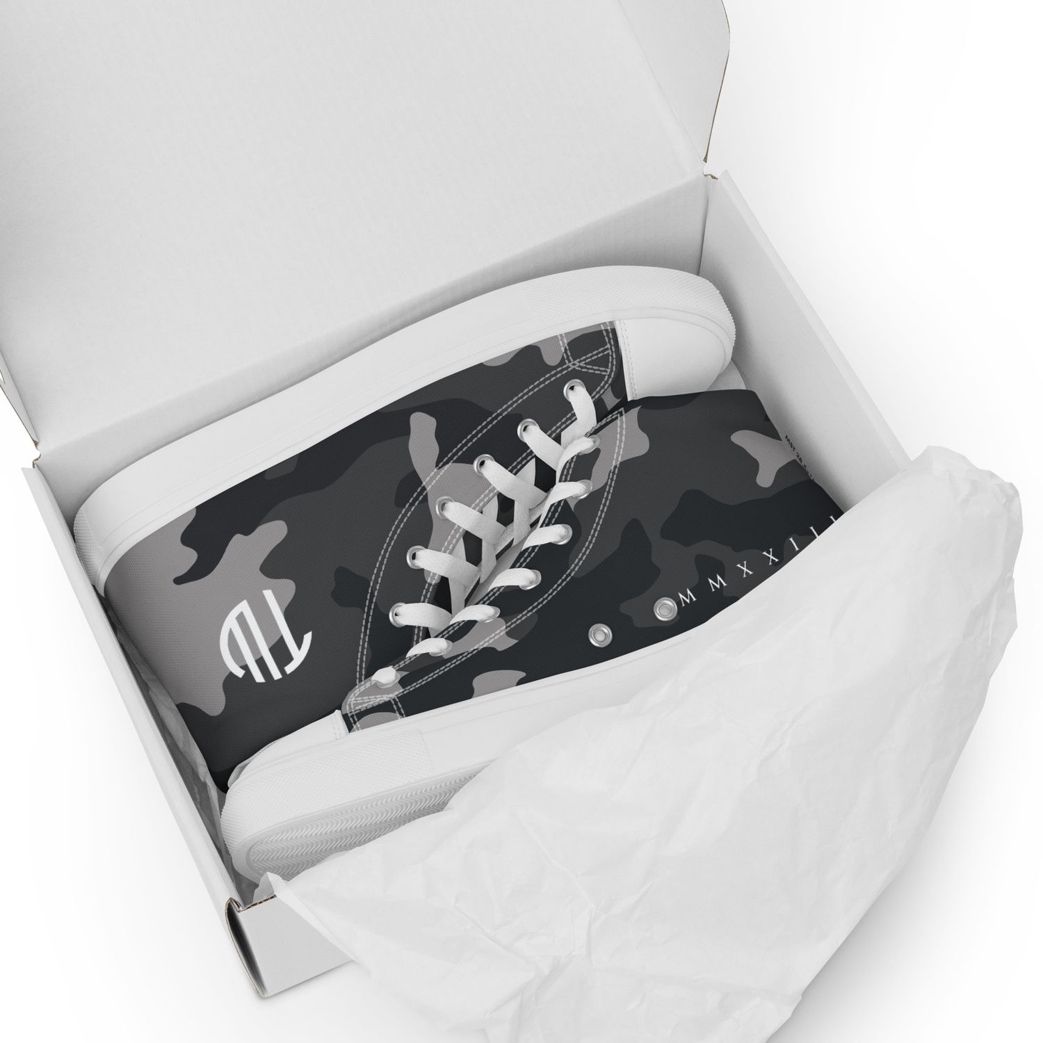 High-Top Leinenschuhe für Damen